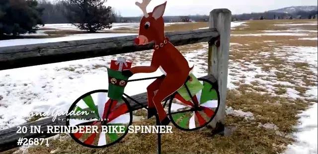 20 in. Bike Spinner - Reindeer