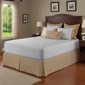 30 Inch Drop Bed Skirt Sand Egyptian Cotton 1000TC