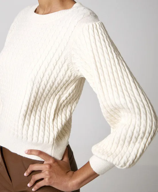 Access Fashion Cream Cable Knit Sweater