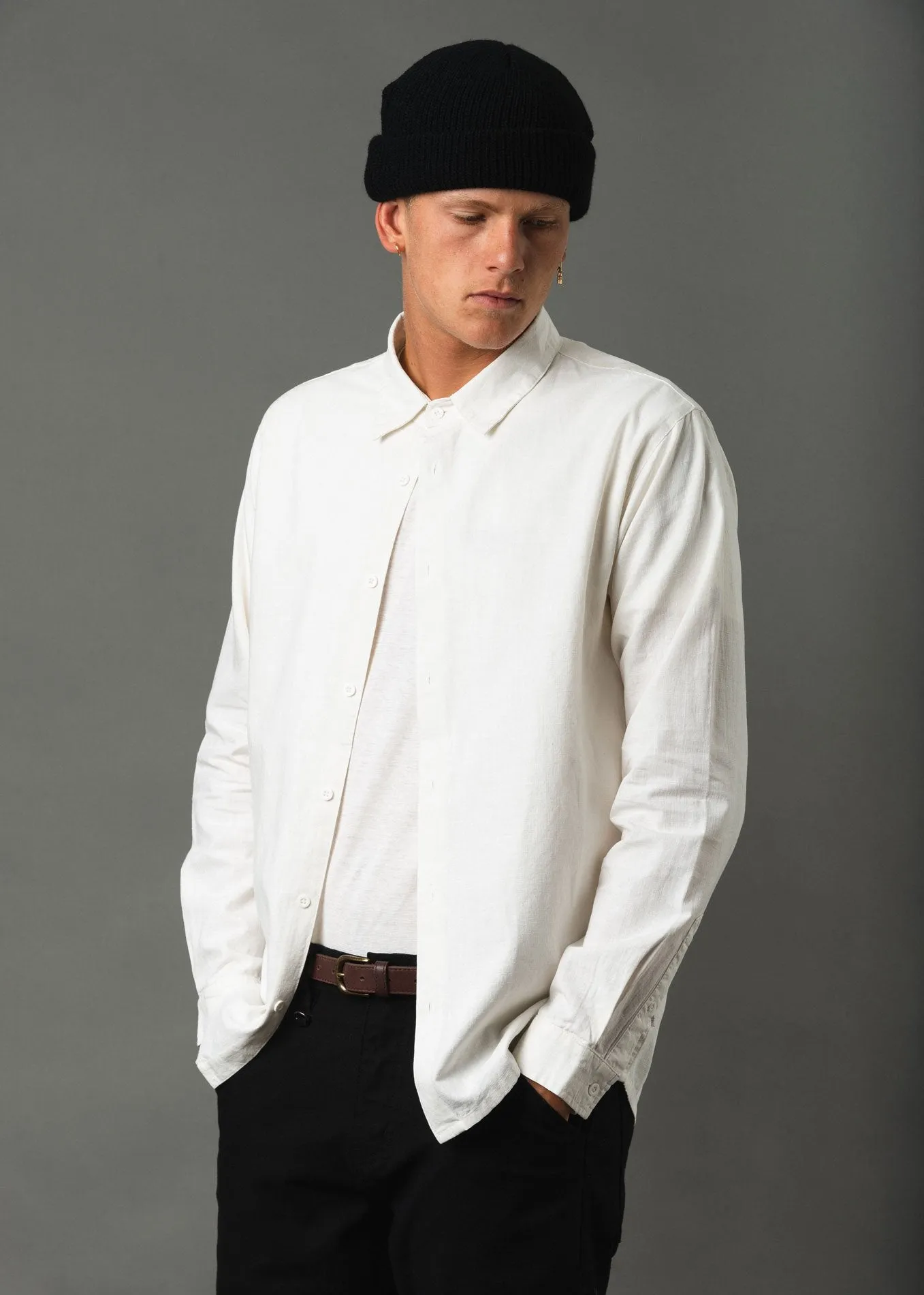 Afends Mens Yin Yang - Hemp Long Sleeve Shirt