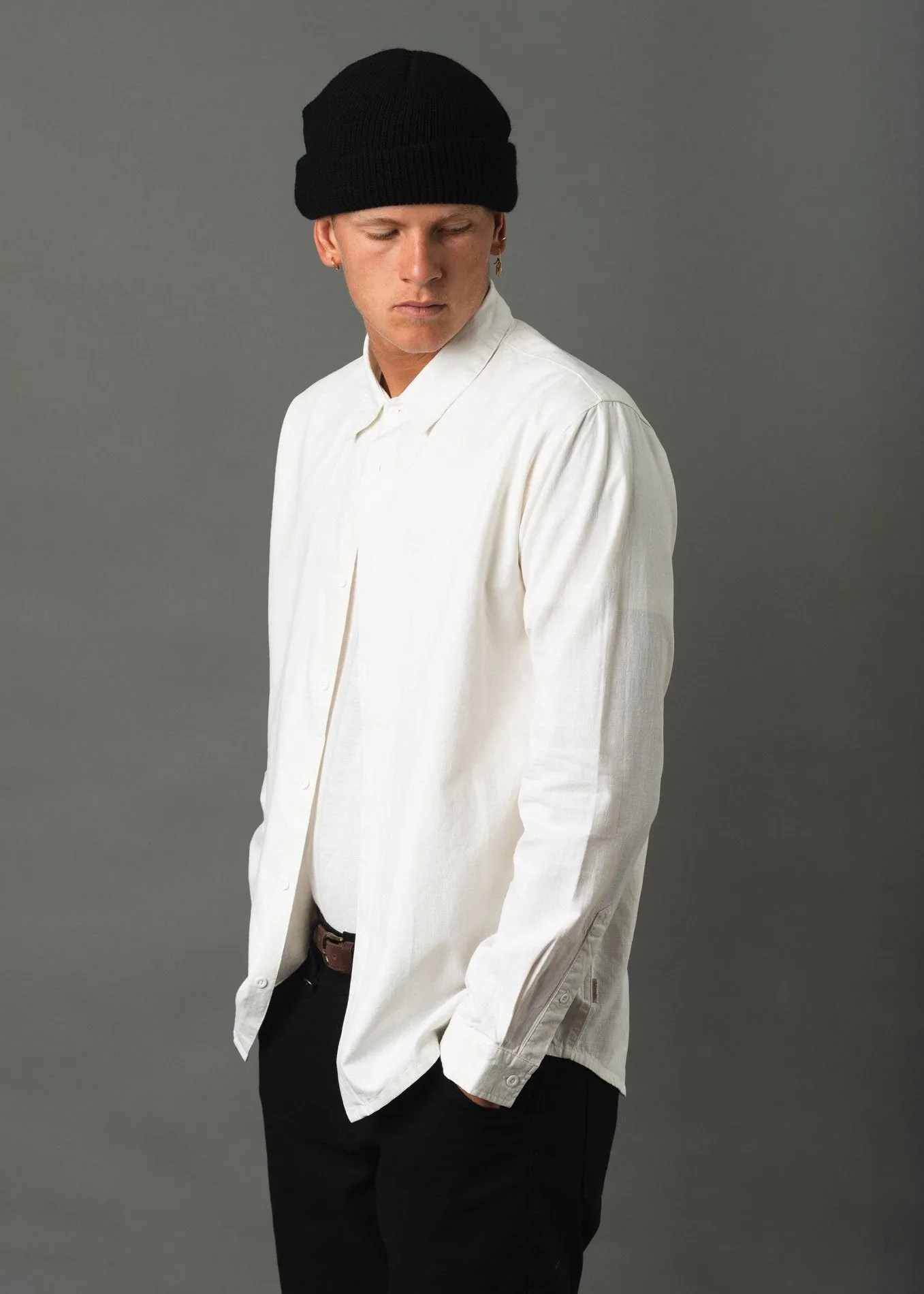 Afends Mens Yin Yang - Hemp Long Sleeve Shirt