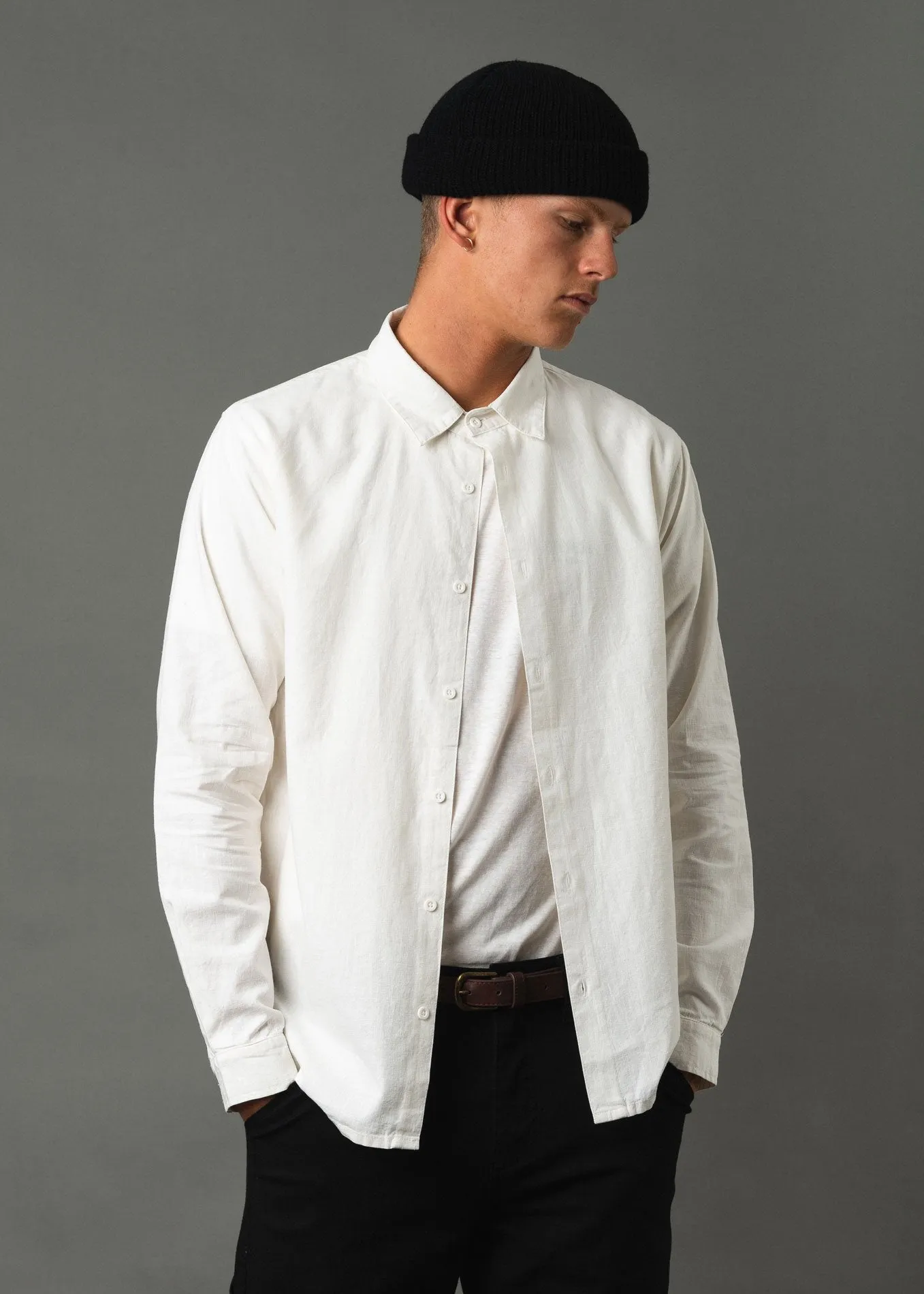 Afends Mens Yin Yang - Hemp Long Sleeve Shirt