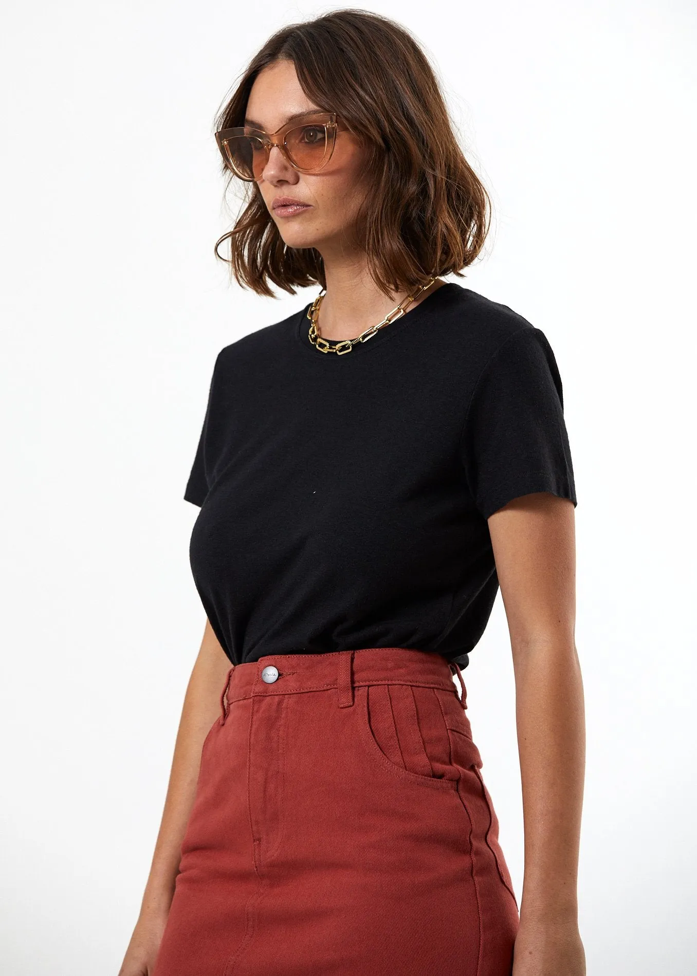 Afends Womens Hemp Basics - Standard Fit Tee 2.0