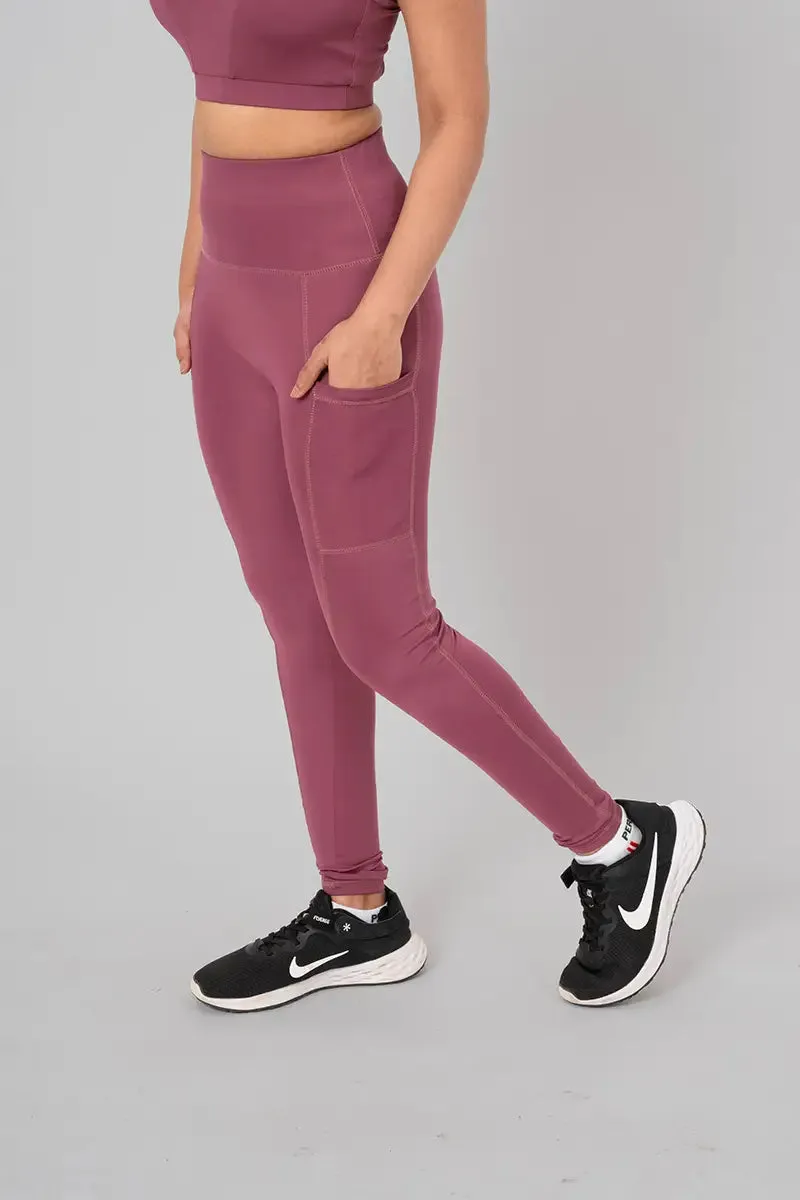 Anywhere Women's Leggings with Side Pockets - Orchid