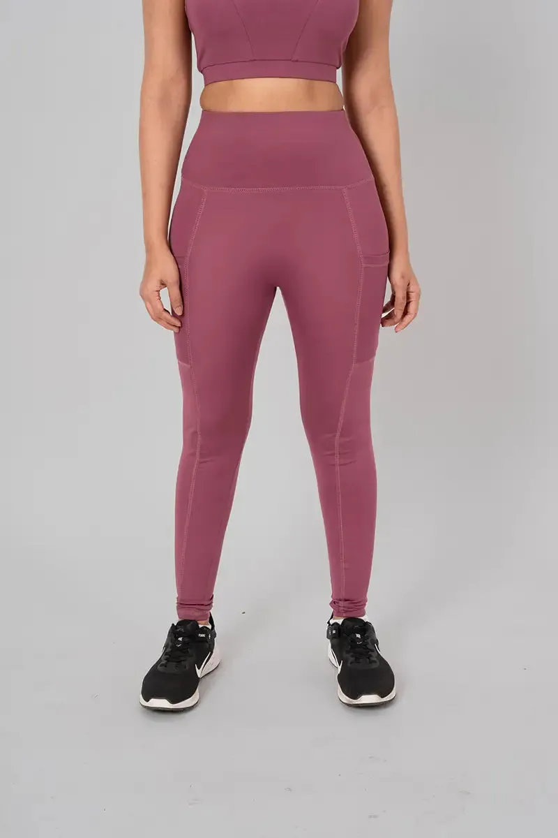 Anywhere Women's Leggings with Side Pockets - Orchid
