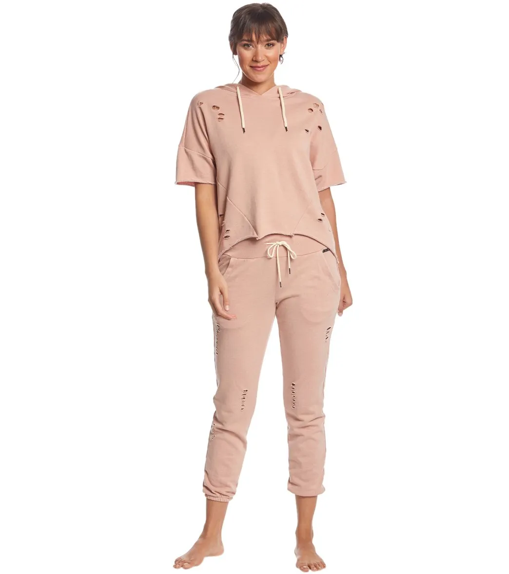 Betsey Johnson Performance Distressed Sweatpants