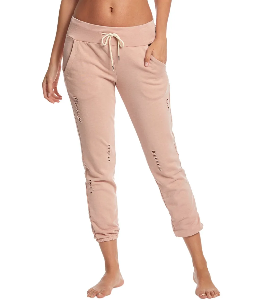 Betsey Johnson Performance Distressed Sweatpants