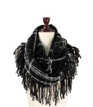 Black & White Super Soft Infinity Scarf