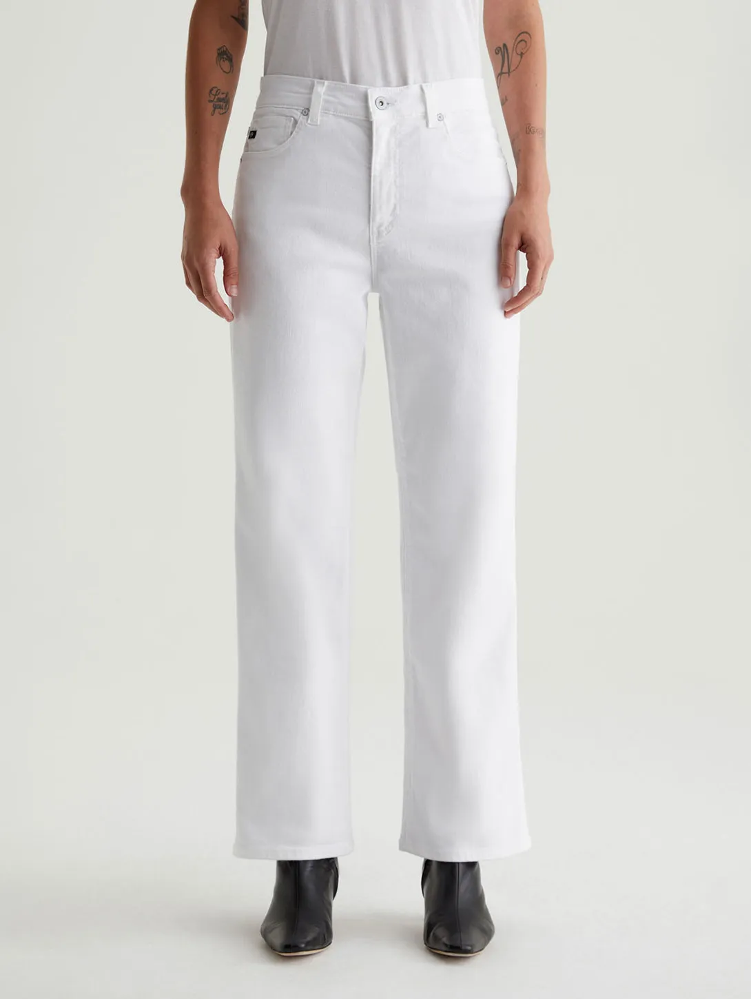 Brinley Crop Jean - Gallery White