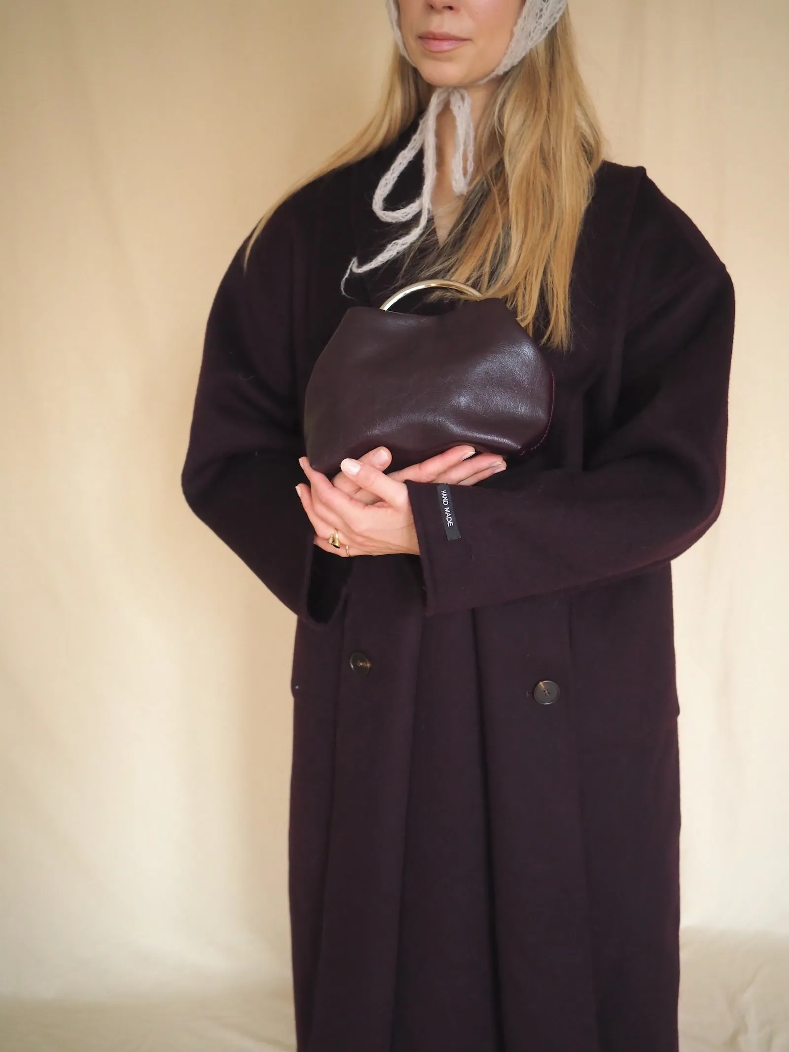 Burgundy Wool Coat