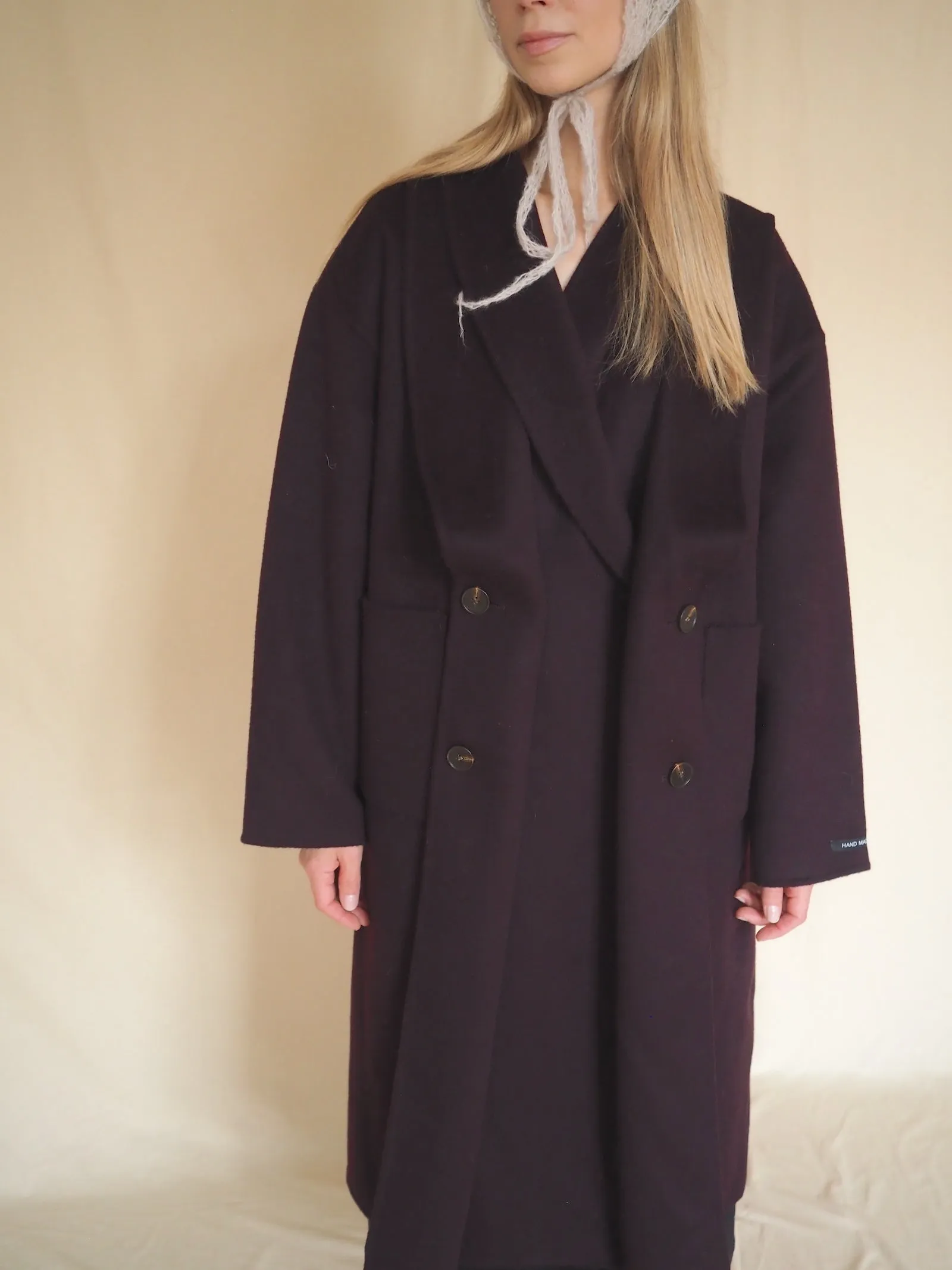 Burgundy Wool Coat