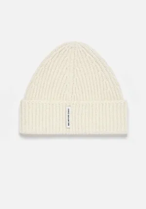 Cashmere Ribbed Beanie