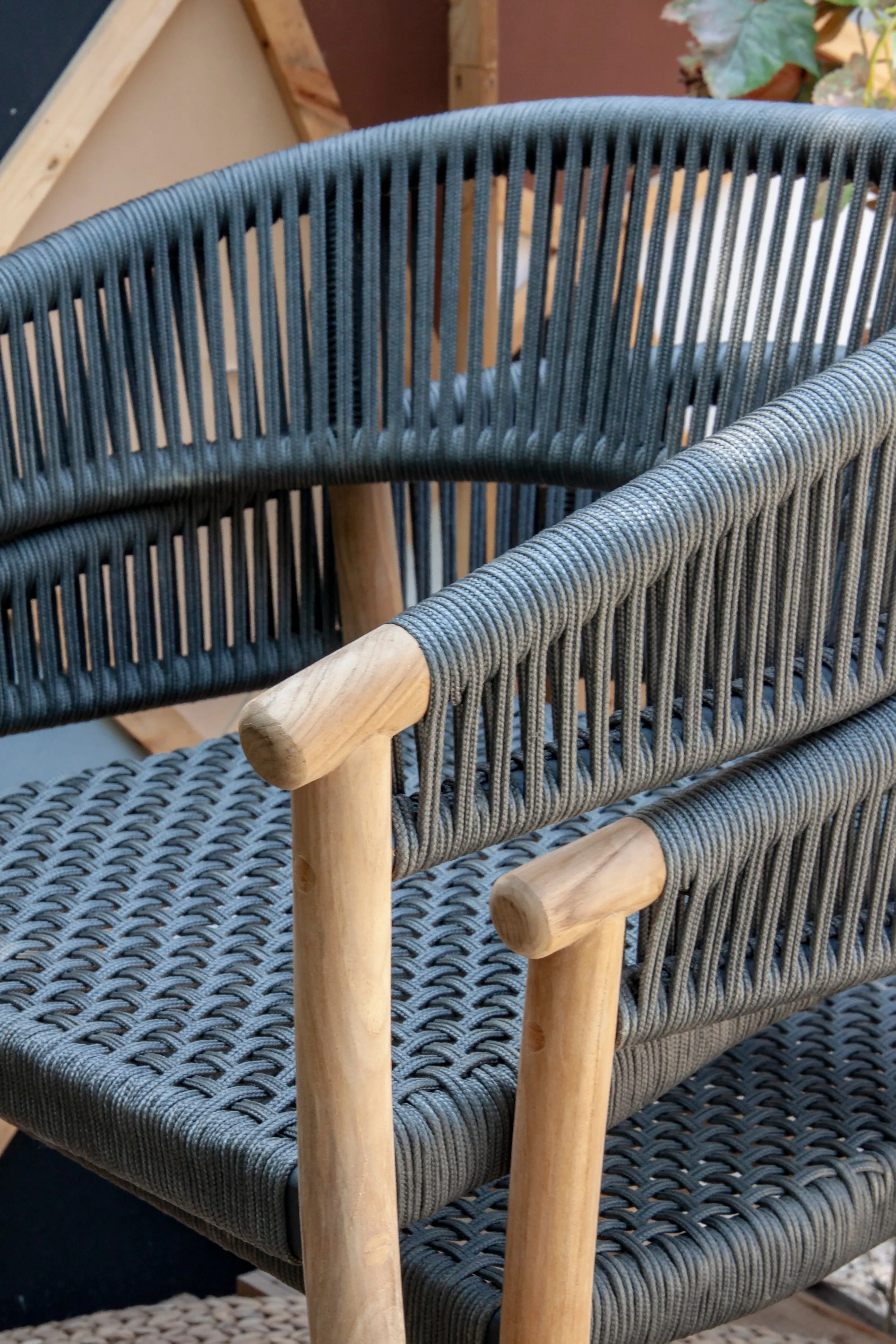 Chalet Dining Chair - Black Rope