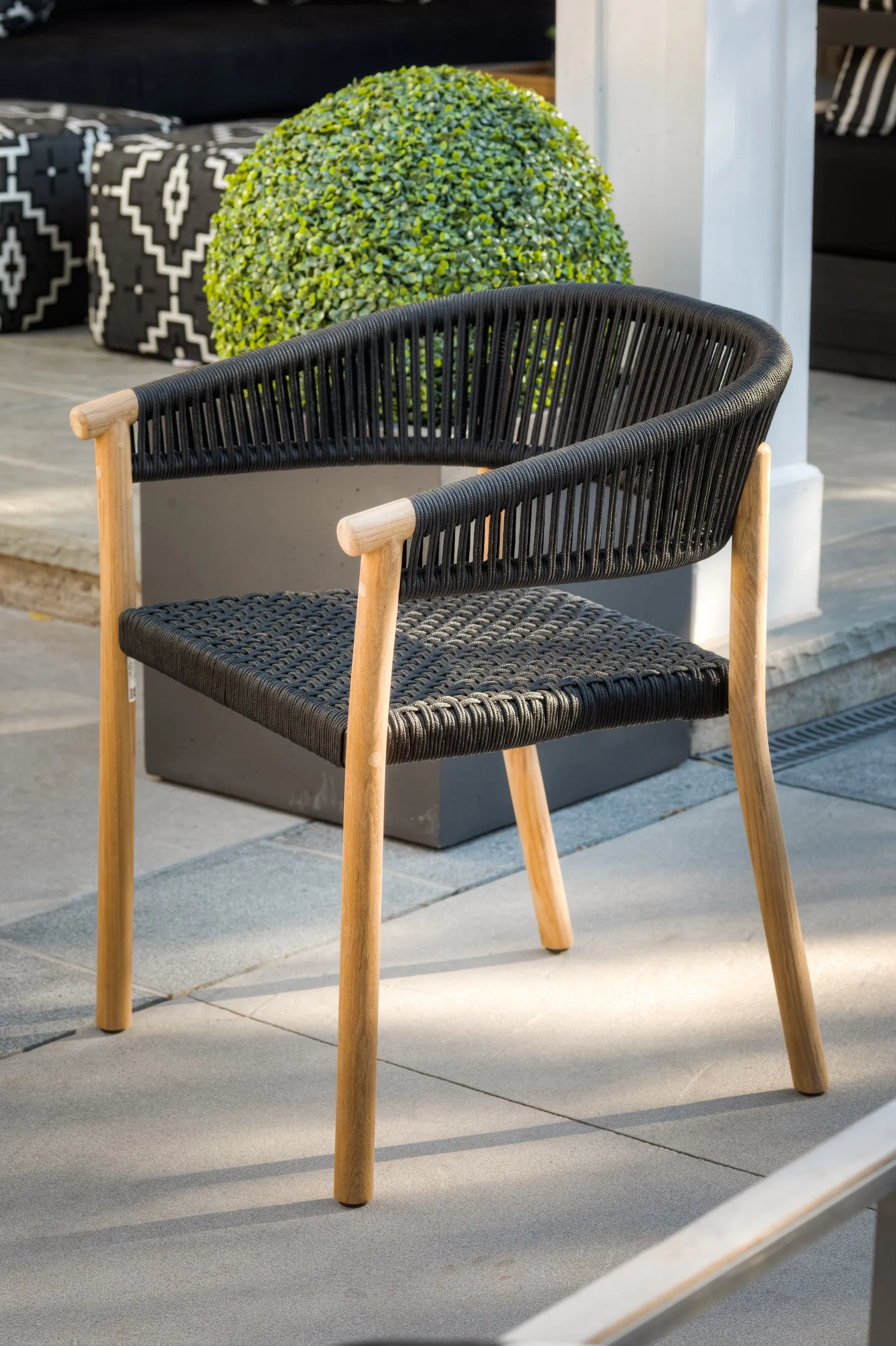Chalet Dining Chair - Black Rope