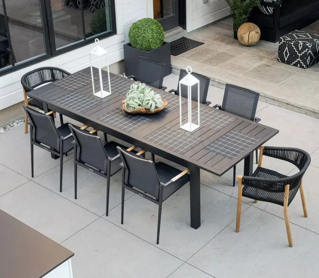 Chalet Dining Chair - Black Rope