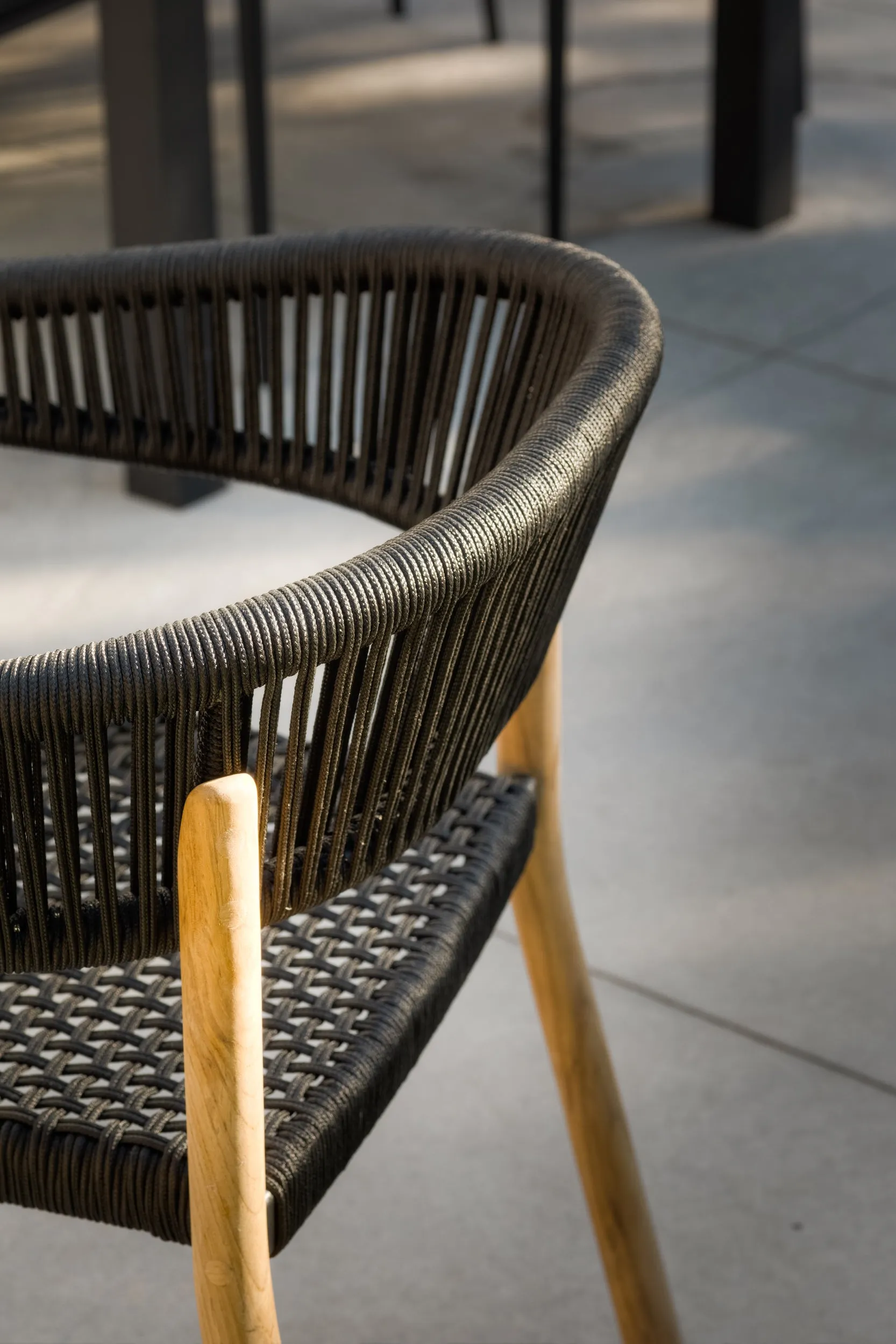 Chalet Dining Chair - Black Rope