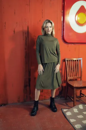 Circle Skirt 24"-Olive