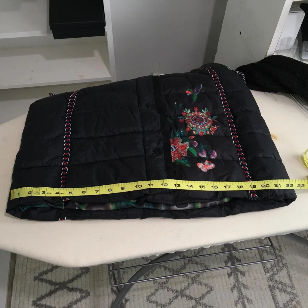 Desigual Hoodied Stamped Winter Padded Georgia Coat