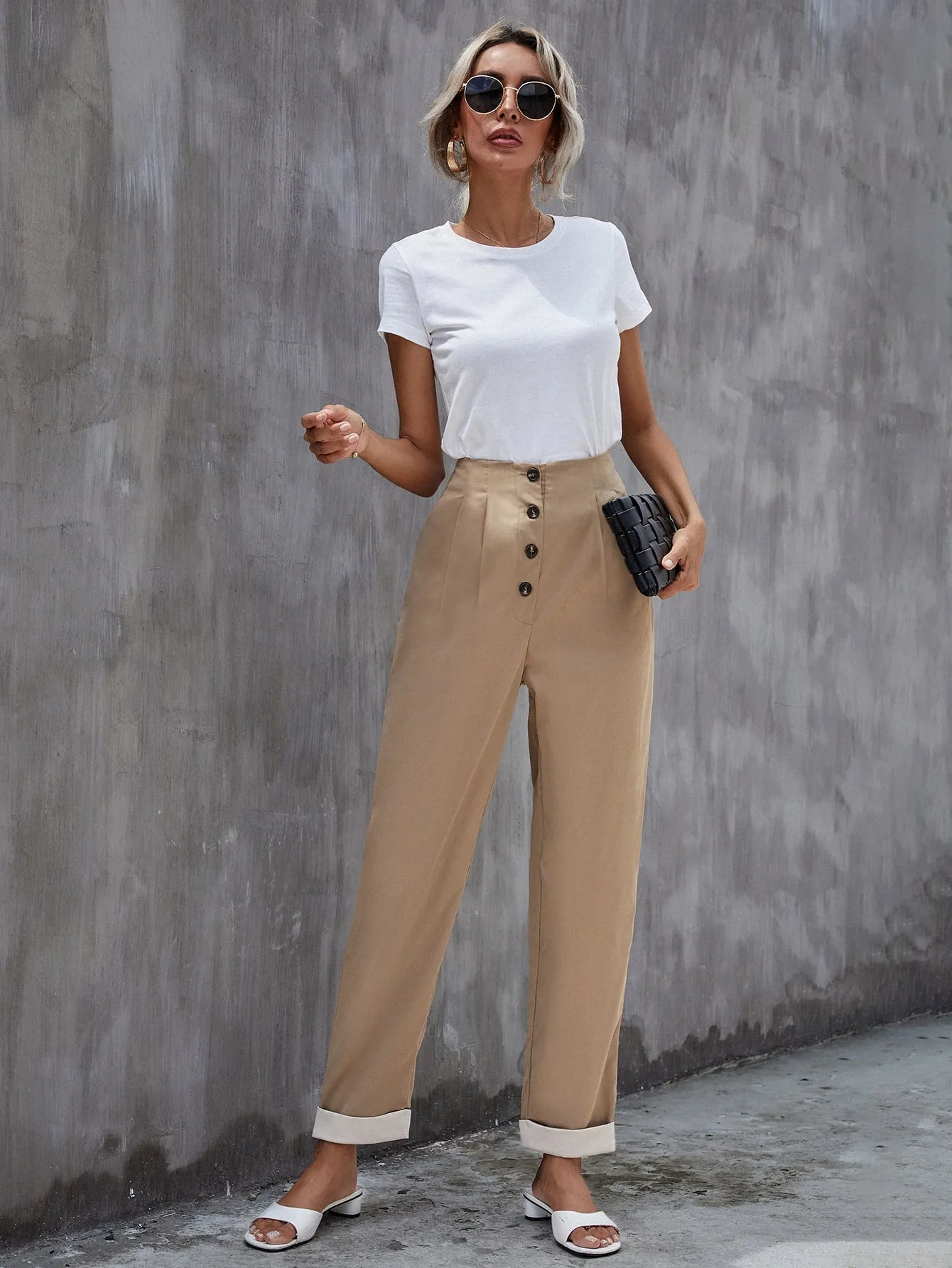 Elegant Natural Long Women Pants