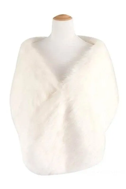 Faux Fur Winter Shawl Scarf