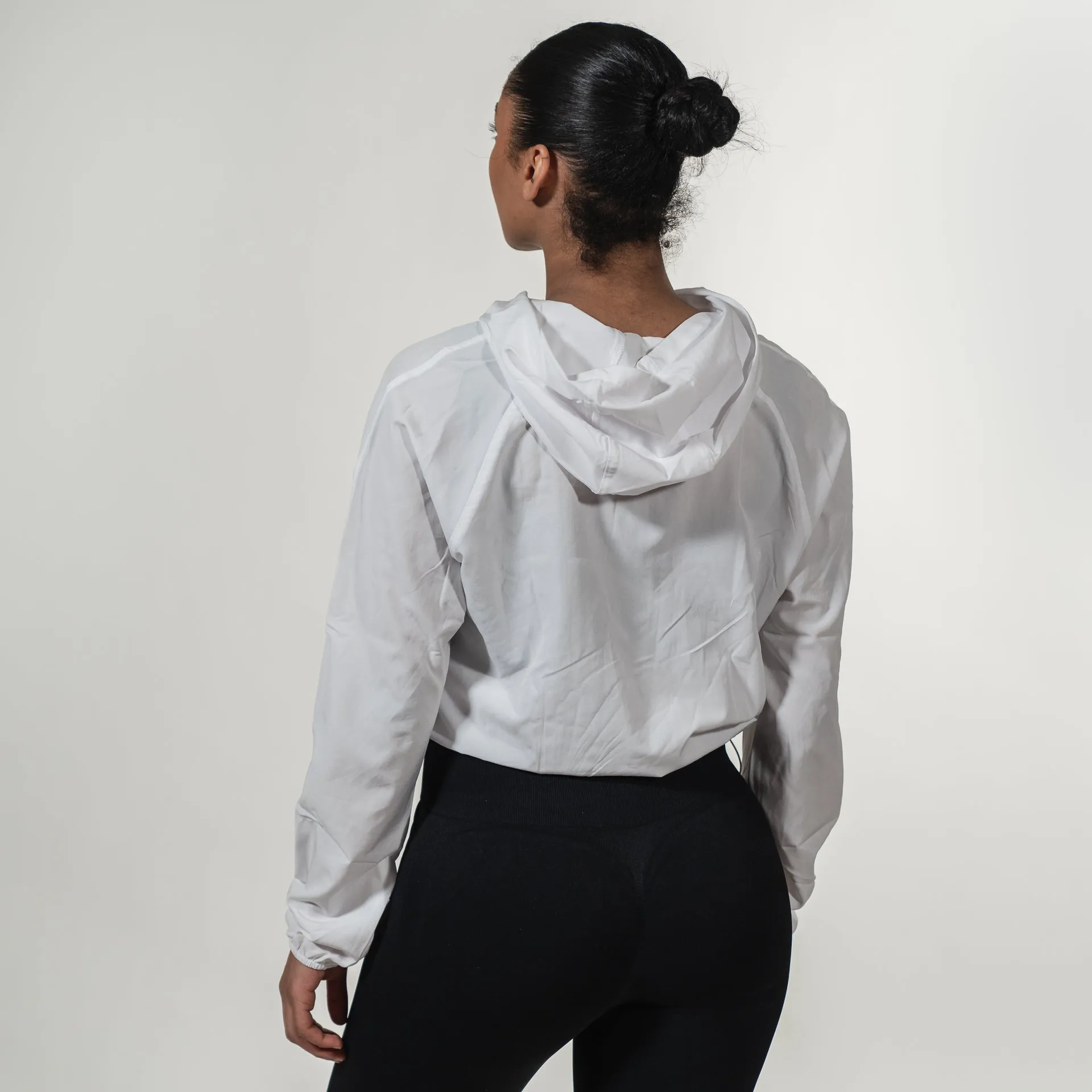 Flexi Vital  - White Crop Hoodie