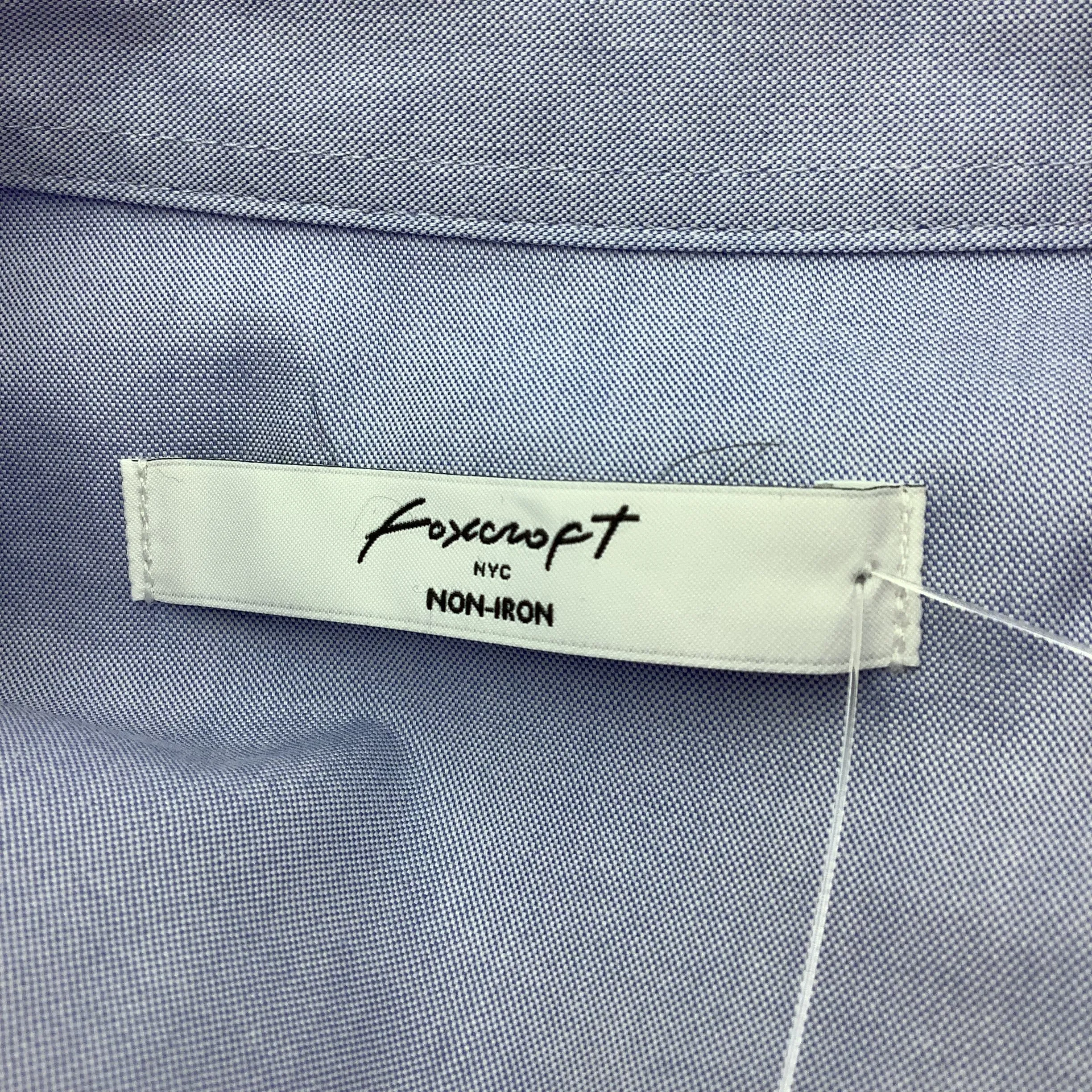 Foxcroft Women's Tunic Shirt Blue Long Sleeves With Pockets Size: 4