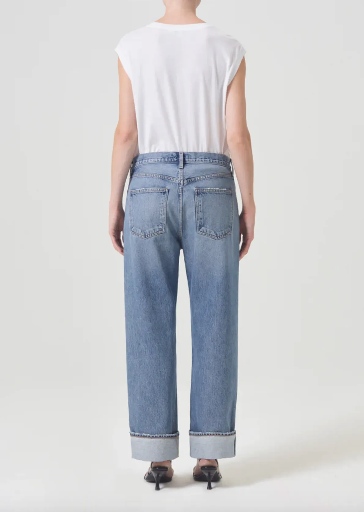 Fran Invention Low-Slung Straight Jeans