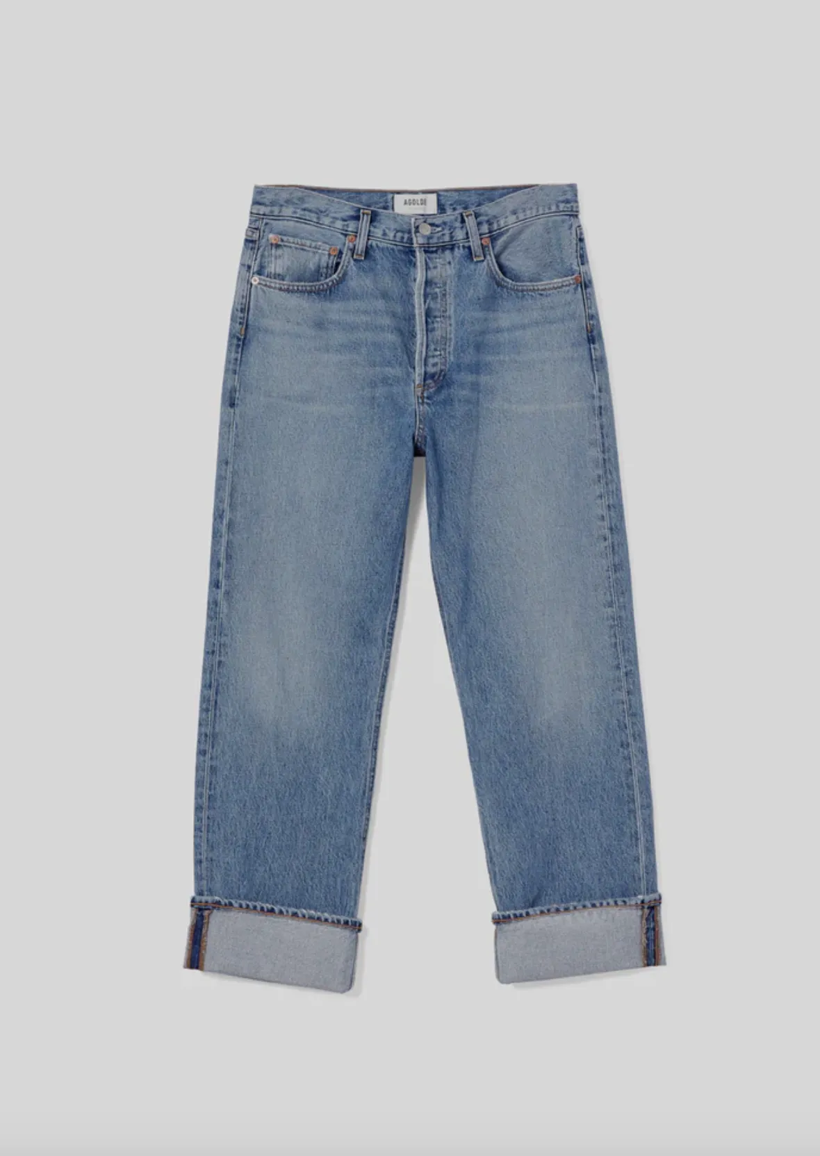 Fran Invention Low-Slung Straight Jeans