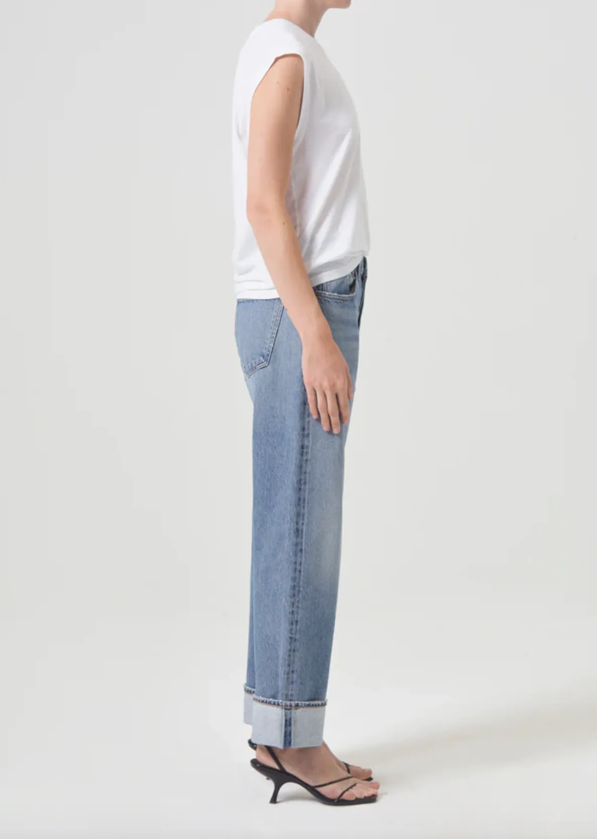 Fran Invention Low-Slung Straight Jeans