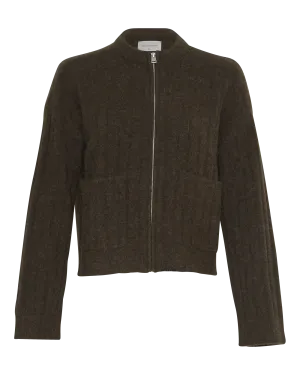 Gertrude Nenaya Zip Cardigan - Forest Night