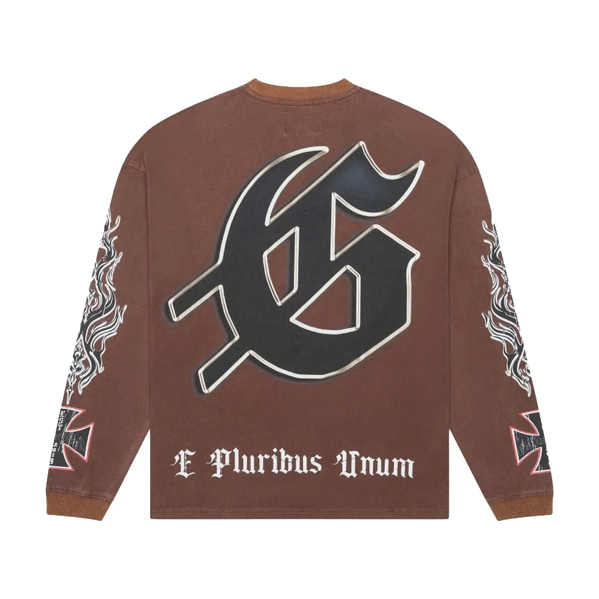 Godspeed Mens Rocker Long Sleeve Shirt Brown Wash