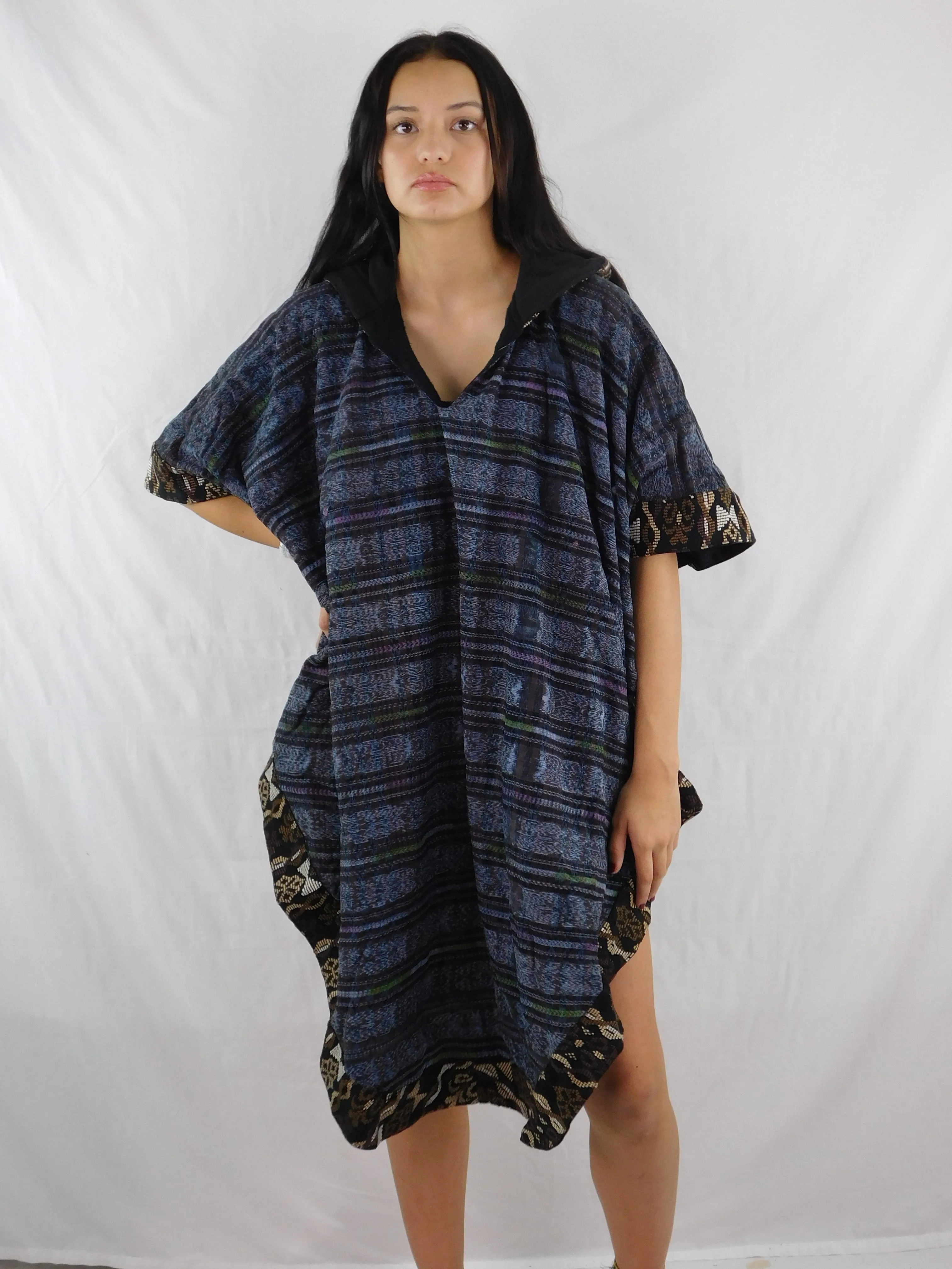 Hand-Woven Hooded Poncho