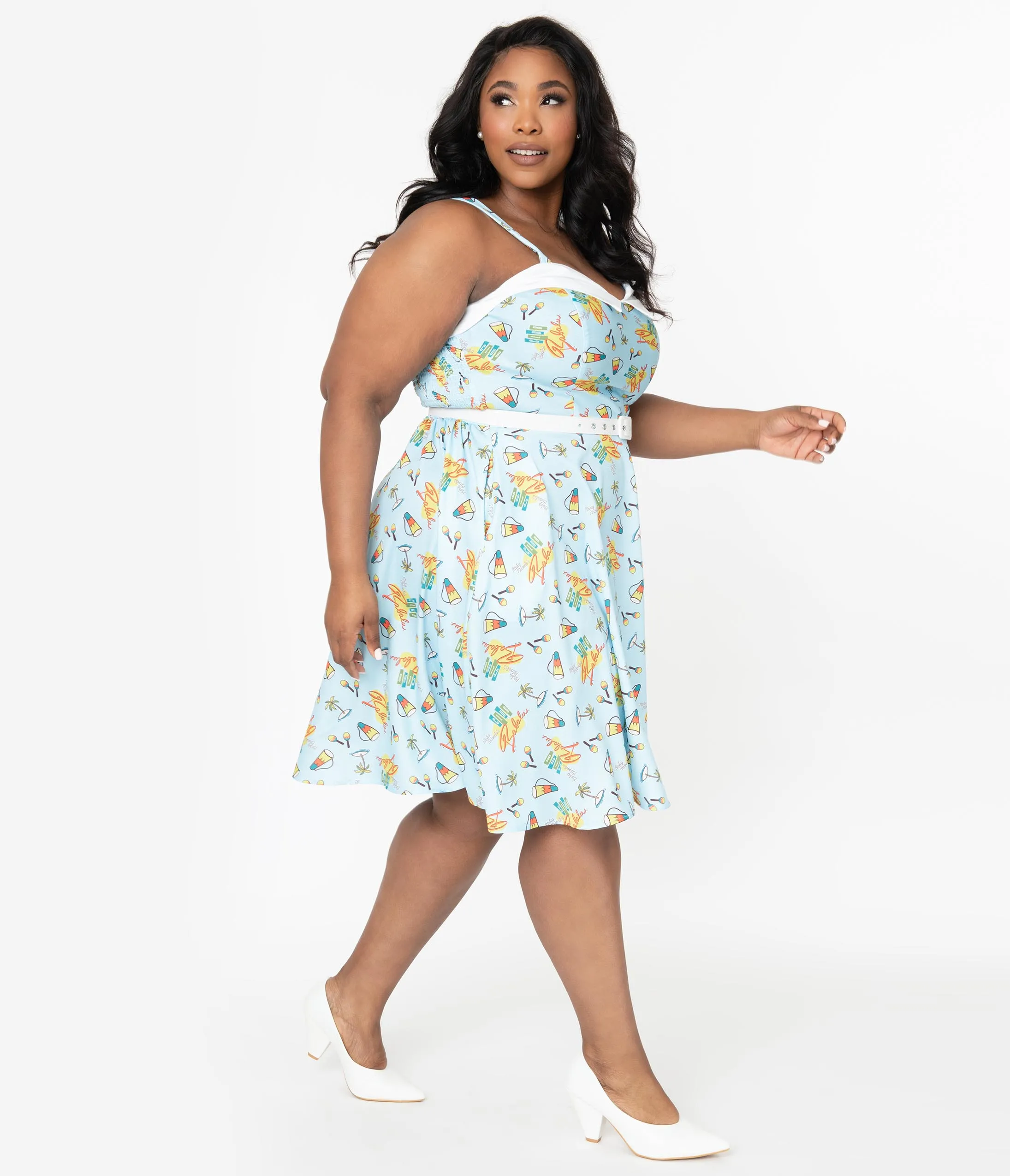 I Love Lucy x Unique Vintage Plus Size Club Babalu Rachel Swing Dress