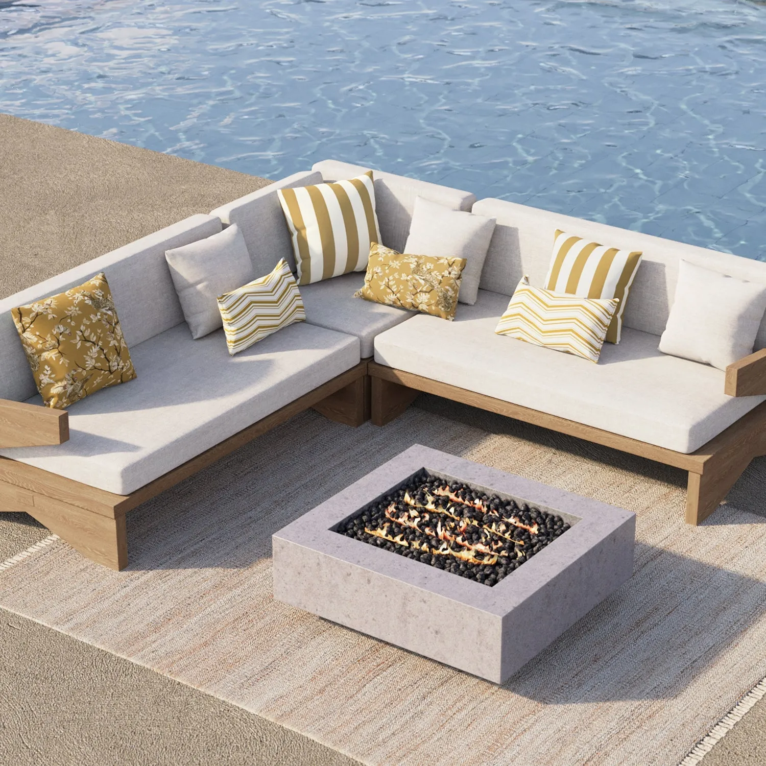 Indoor / Outdoor Pillow - Cabana Stripe (Citron)