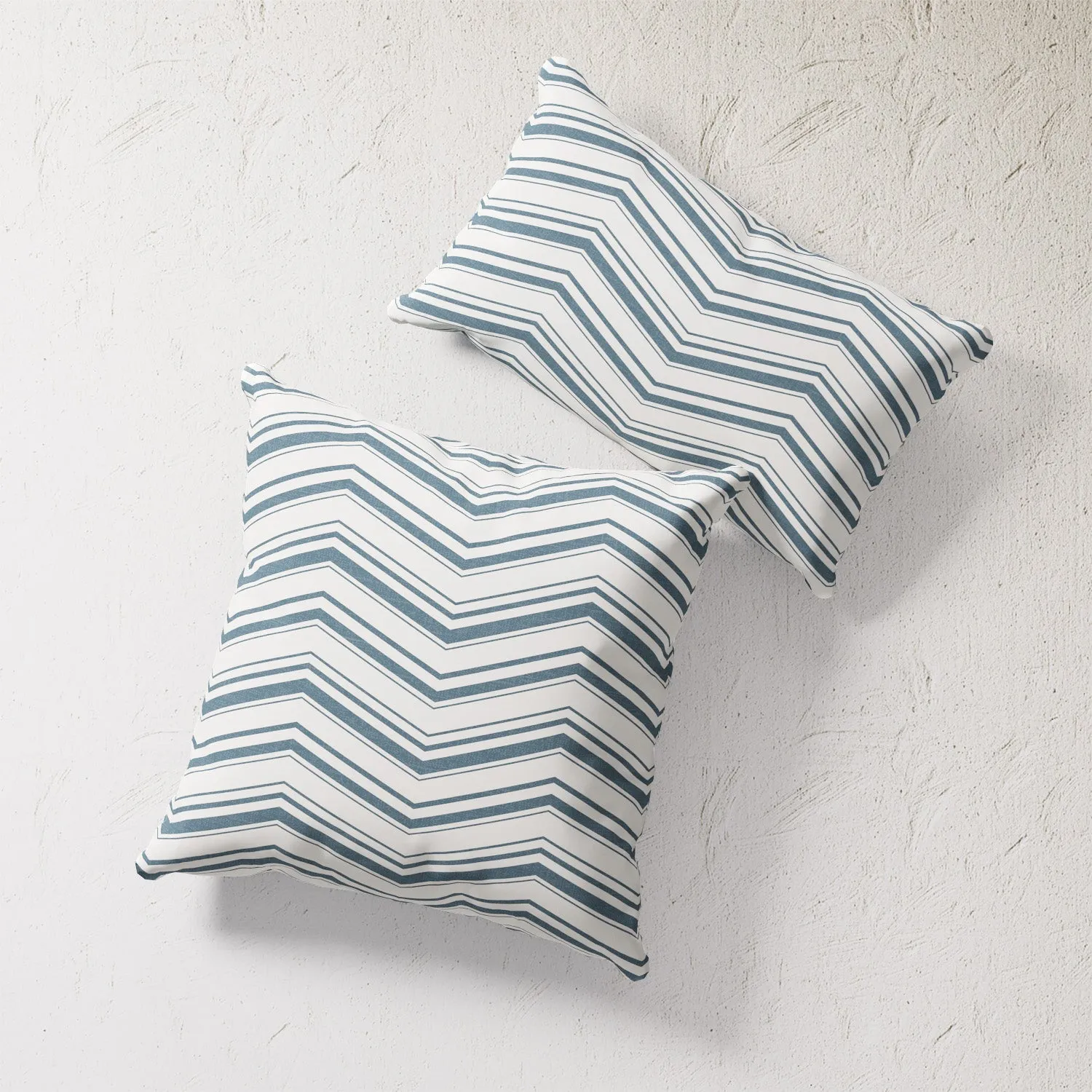 Indoor / Outdoor Pillow - Chevron (Teal)