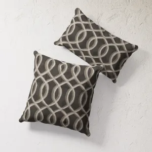 Indoor / Outdoor Pillow - Gatework (Black)