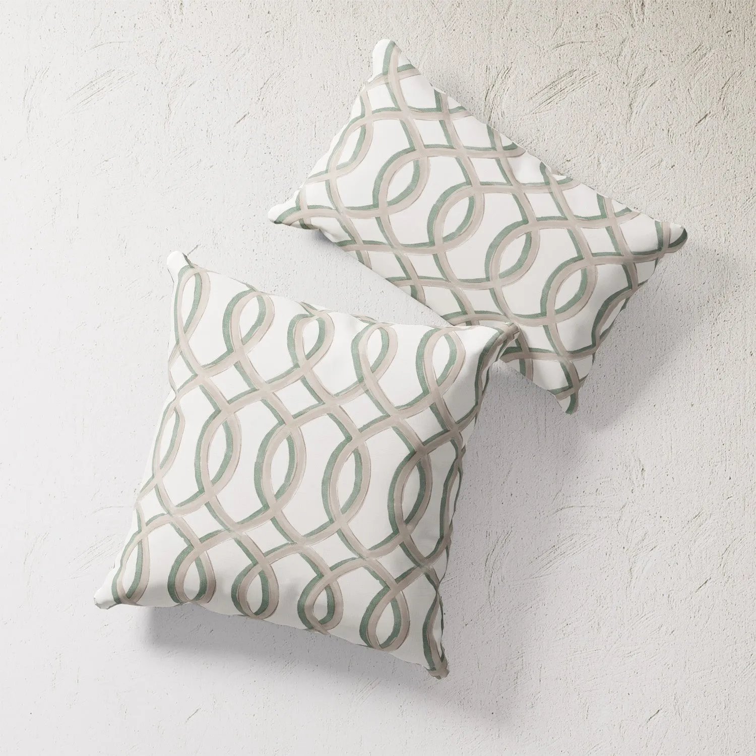 Indoor / Outdoor Pillow - Gatework (Green)
