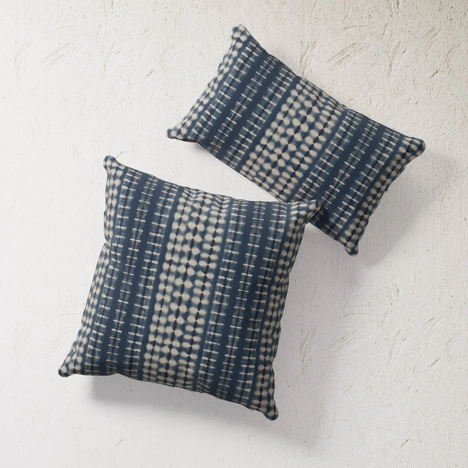 Indoor / Outdoor Pillow - Indigo Shibori