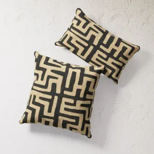 Indoor / Outdoor Pillow - Kuba Cloth (Citron)