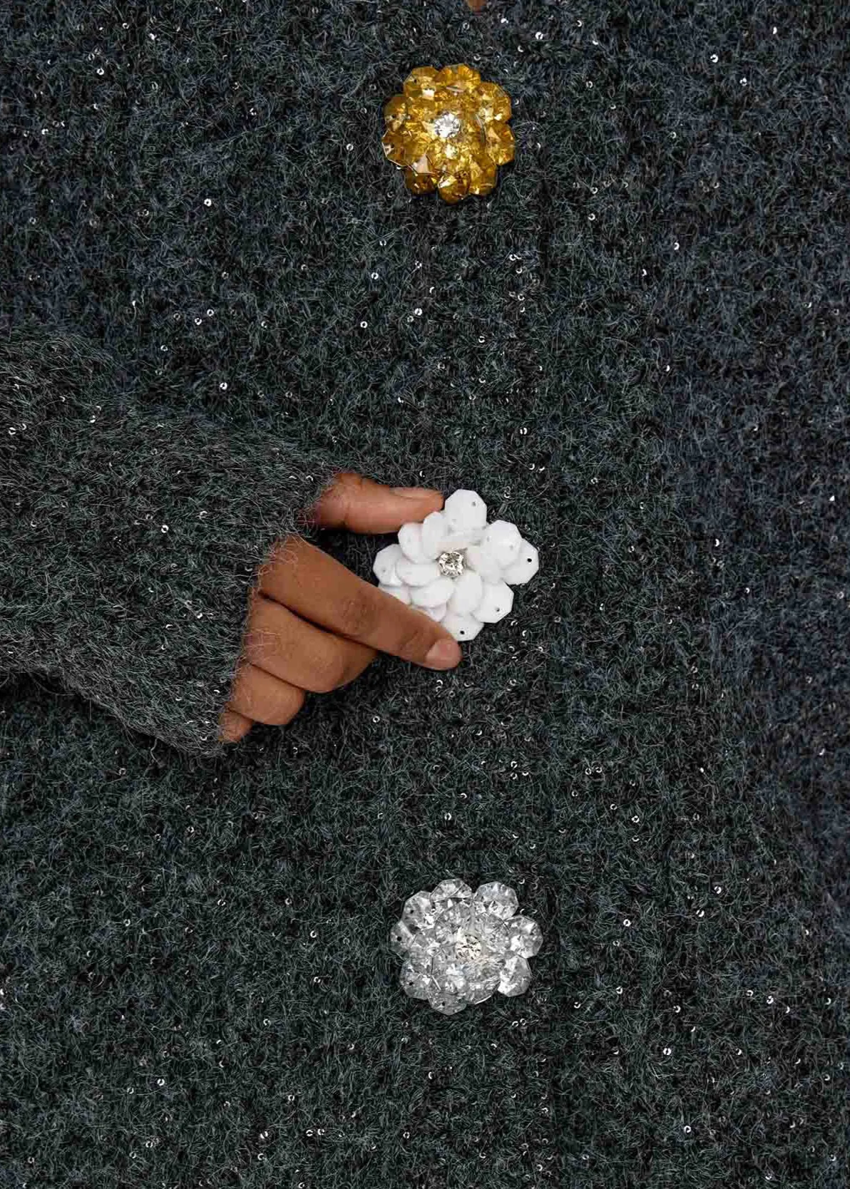 Ivyshape | Button Knit Cardigan