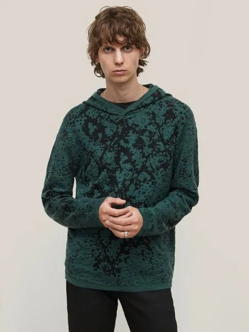 John Varvatos LUDHAM Hoodie - Dark Moss