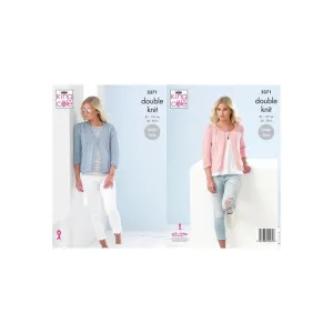 King Cole Ladies DK Knitting Pattern 5371