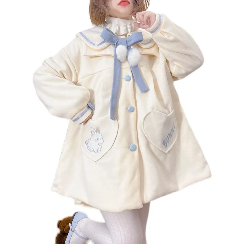 Niu Niu~Plus Size Lolita Coat Woolen Winter Lolita Overcoat