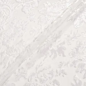 Off-White Floral Velvet