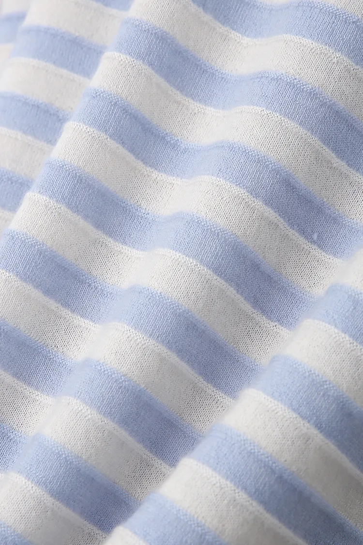 Oversized Long Sleeve Wool Stripe Shirt