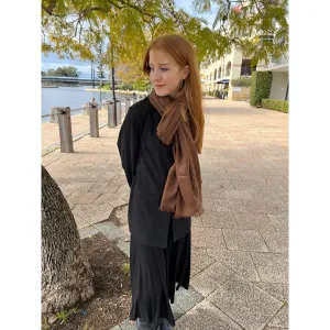 Pashmina Cashmere Shawl - Brown