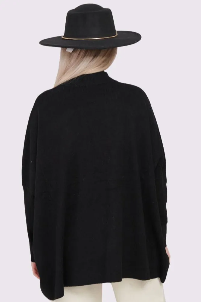 Plain Knitted Front Pocket Top