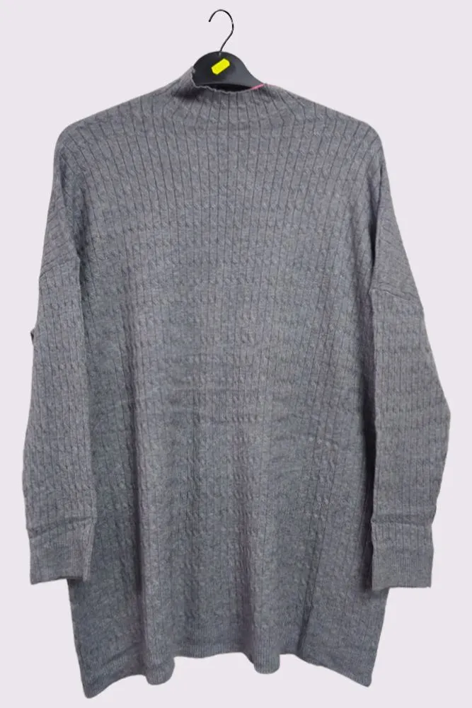 Plain Knitted Long Sleeve Soft Feel Top