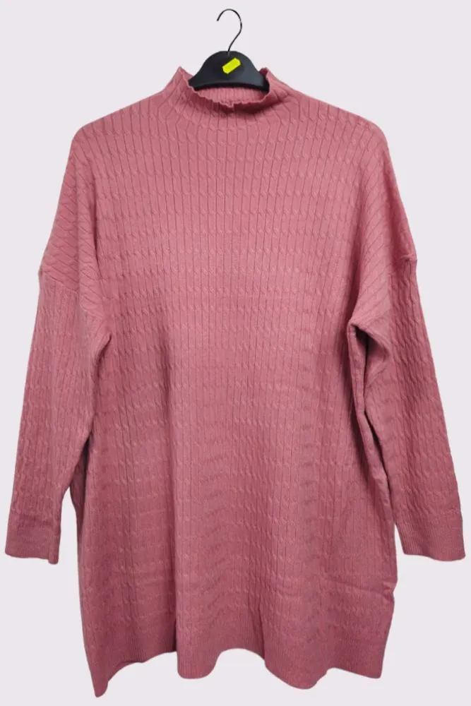 Plain Knitted Long Sleeve Soft Feel Top