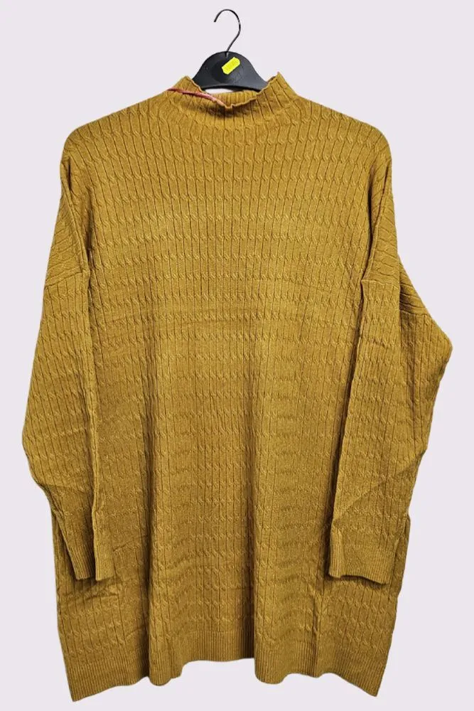 Plain Knitted Long Sleeve Soft Feel Top